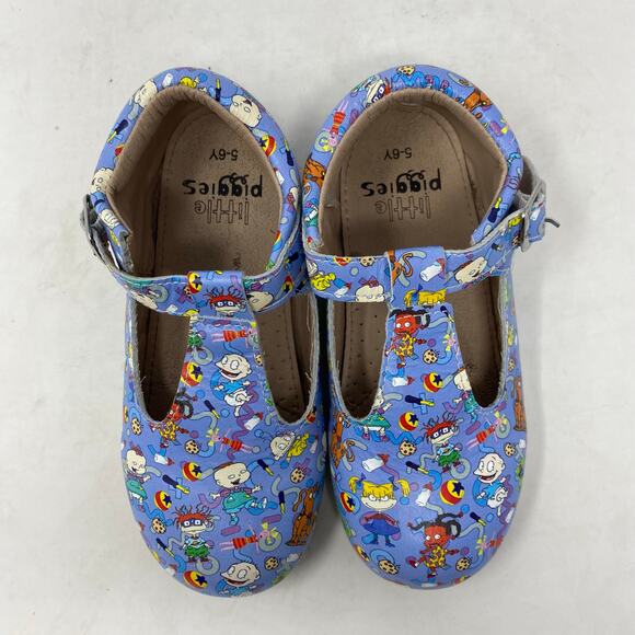 Little Piggies Rugrats Leather Buckle Shoes Girls Size 5-6 Years - Picture 5 of 8